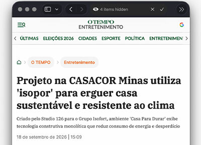 ISOFORT - CASACOR MINAS - JORNAL O TEMPO